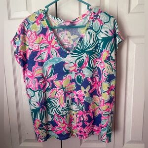 Lilly Pulitzer flowy floral top